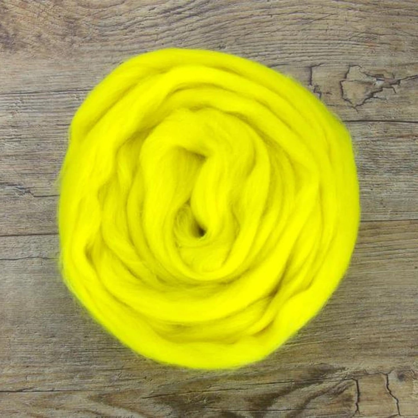 Revolution Fibers Merino Wool Roving | Premium Combed Wool Top | 22 Micron, Perfect for Felting Projects, Spinning, Wall Hangings and Tapestry (Jonquil)