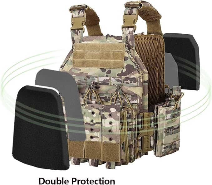 BOMTURN Upgrade Tactical Airsoft Outdoor Vest