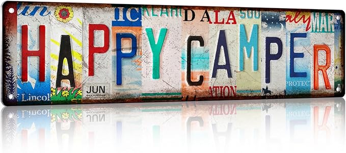 LALAWELL Camping Essentials Gear RV Accessories for Inside Camper Decor Must Haves Funny Stuff Cool Gifts for Men Travel Trailers Bedroom Wall Art