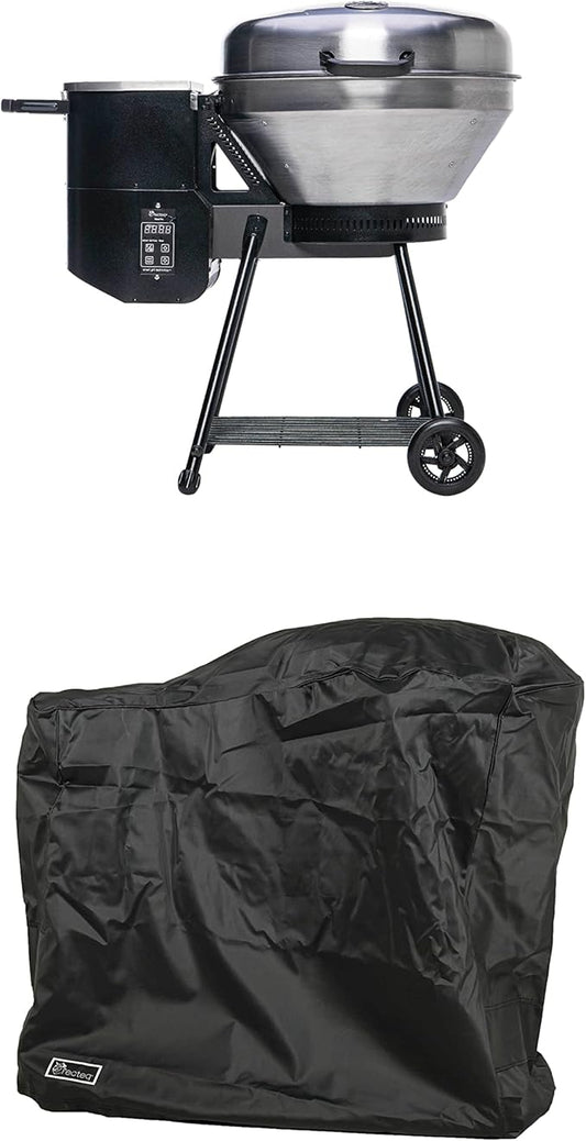 recteq Pellet Grill RT-B380 Bullseye + Cover, BBQ, Outdoor, and Electric Pellet Smoker Grill, Electric Smokers, Uses 100% Wood Pellets for Ribs, Brisket, Chicken, Sear, Smoke