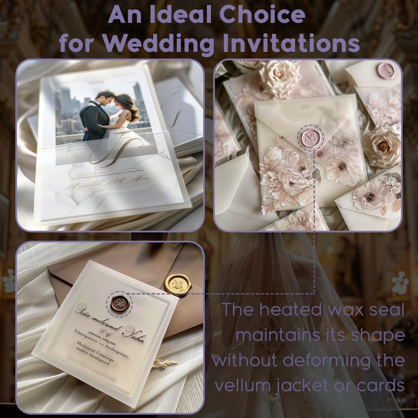 Vellum Paper 8.5 x 11 Translucent Printable, 100 Sheet（100gsm/68lb Vellum Tracing Paper, Translucent Vellum Paper for Invitation, Greeting Cards, Tracing Paper Pad for Drawing, Sketching, Writing