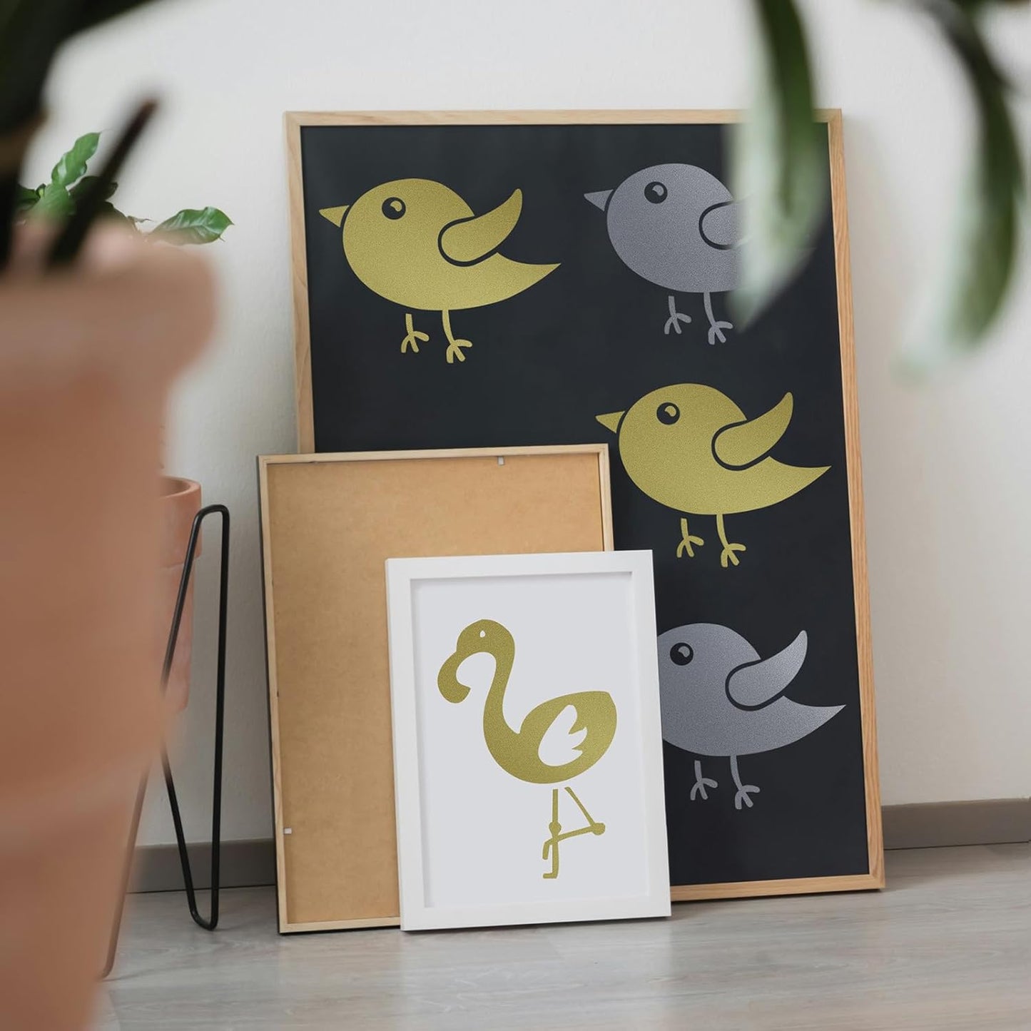 Ant Smart Adhesive Permanent Vinyl Compatible with Cricut Explore and Maker Series Without Cutting Mats, Create DIY Projects, Decals, Stickers & More (Gold, 13inch x 50ft)