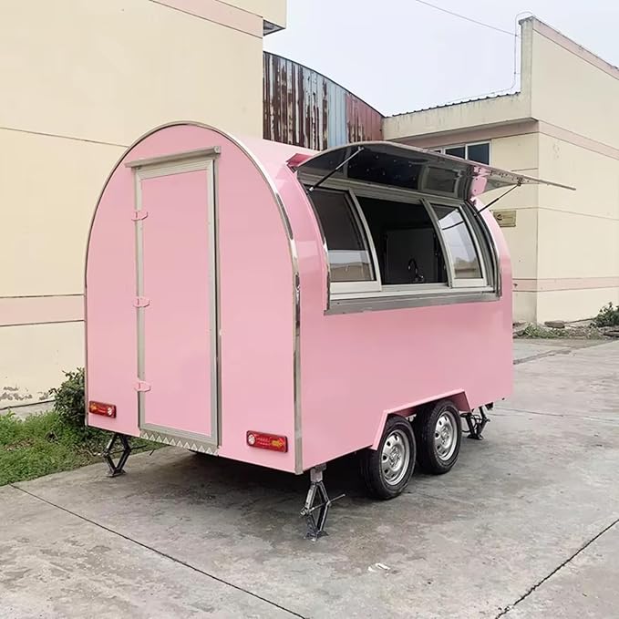 BBQ Food Trucks Pizza Food Trailers Shop Cart Truck Food Trailer for Sale Commercial Vending