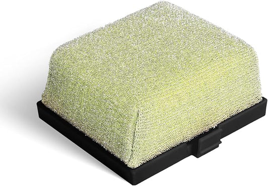 GASPRO Replaceable Cleaning Head for Steam Grill Brush, Bristle Free BBQ Grill Cleaning Pads with Heat-Activated Sponge, Safe for Most Grates, Replace & Reuse, Black