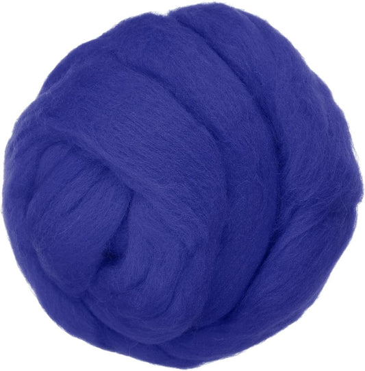 PATIKIL Wool Roving Yarn, 250G/8.8OZ Felting Wool Pure Roving Yarn, Sapphire