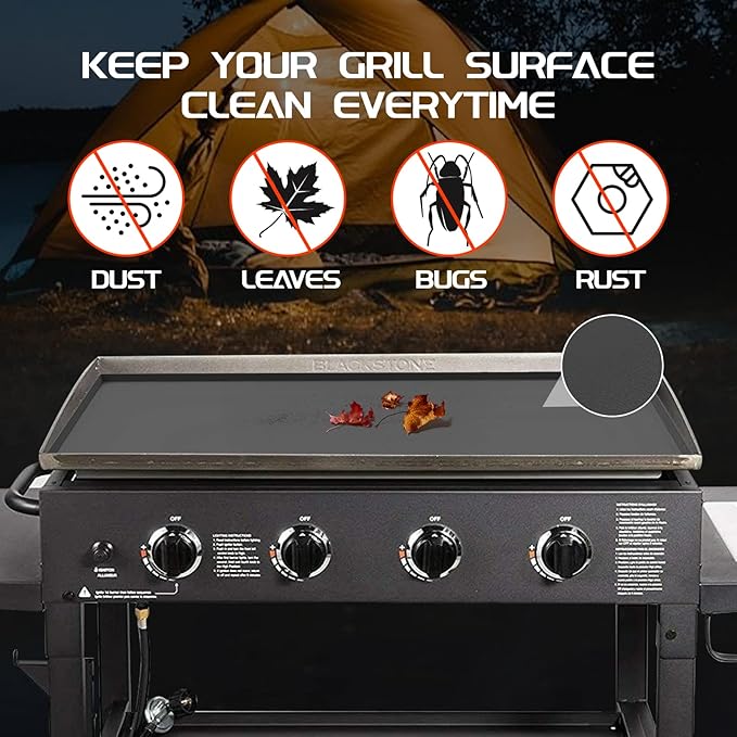 Silicone Griddle Mat for Blackstone 36 Inch Griddle, Heavy Duty Food Grade Silicone Griddle Cover, Griddle Accessories for Blackstone Grill, All Season Protective Cover (Gray)