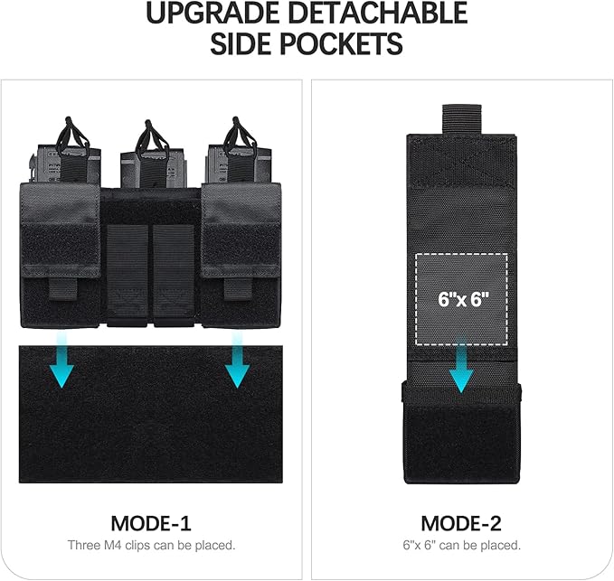 xaegistac Tactical Vest -Adjustable Modular Design for Outdoor, Hunting, and Security