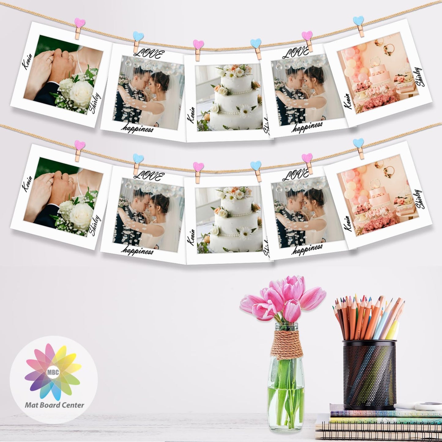 MBC Mat Board Center, 10 Pack 10x10 for 8x8 White Picture Mats Frame Mattes, Bevel Cut, Acid Free, 4-ply Thickness