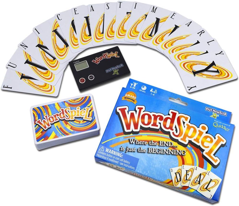 Set WordSpiel — Card Game — Make A Word Using Part of the Word Before — Family Fun Game Night — For Ages 8+