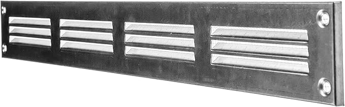 Repa Market Galvanized Air Vent Cover 16" x 2" Inch (Outer Dimensions) - Steel Return Air Grilles - for Ceiling and Sidewall - HVAC - with Protection Screen (15.74" x 1.97" Inch)