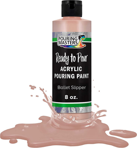 POURING MASTERS Ballet Slipper Acrylic Ready to Pour Pouring Paint - Premium 8-Ounce Pre-Mixed Water-Based - for Canvas, Wood, Paper, Crafts, Tile, Rocks and More