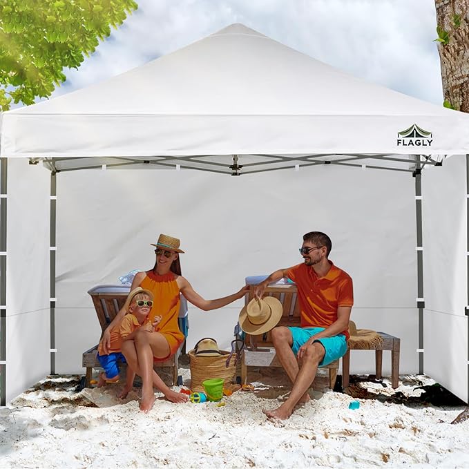 Instant 3pcs Canopy Sidewalls for 12x12 Pop Up Canopy Tent, 300D Waterproof Material for Outdoor Events, Vendor Booths, and Privacy (Sidewalls Only, Canopy Not Included)(White, 12x12ft-3pcs)