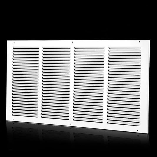 24x12 Return Air Grille(Duct Opening Size),Air Return Vent Cover,Flat Vent Cover,Rejillas De Aire Acondicionado para Casa,Return Air Grilles,Outer Dimensions:25.75"Wx13.75"H(24"Wx12"H, Duct Opening)