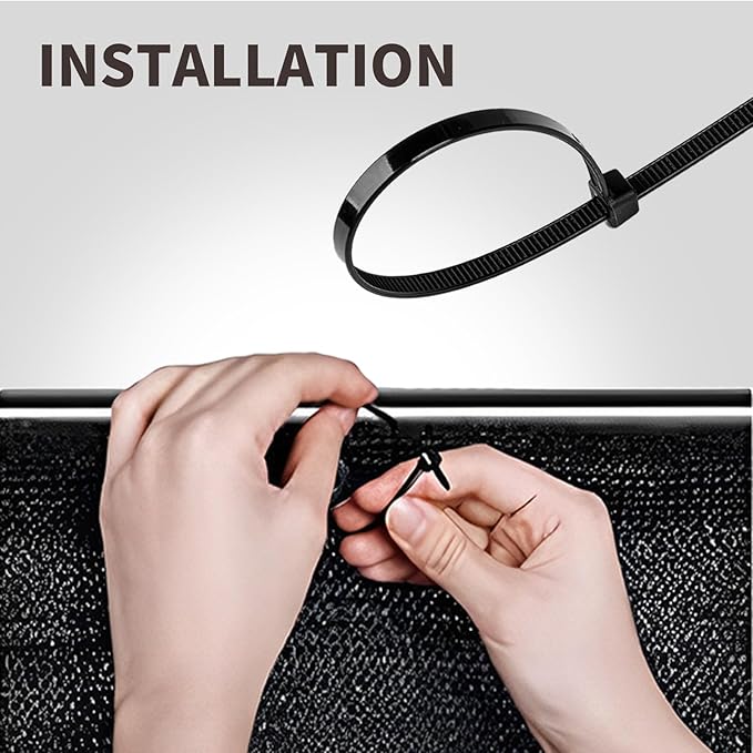 LOVE STORY Custom Size 3.3'x28' Black Balcony Privacy Screen,UV Block Privacy Fence Screen,90% Shield for Outdoor Pool Garden Apartment Railing
