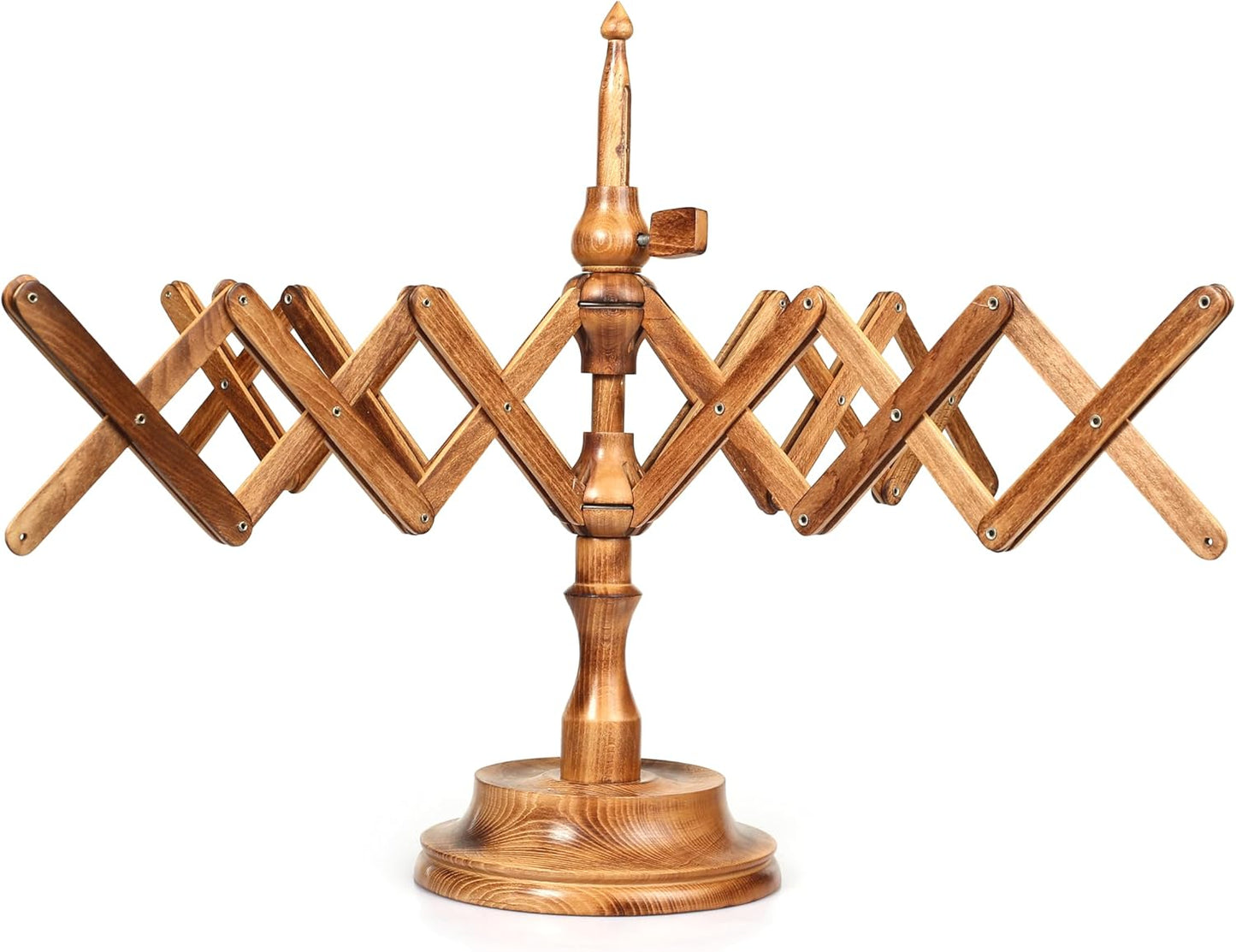 Wooden Table Top Yarn Swift, Antique Beechwood Crocheting & Knitting Craft Accessory for Yarn Winding, Handcrafted Beechwood Swift for Knitters & Crafters