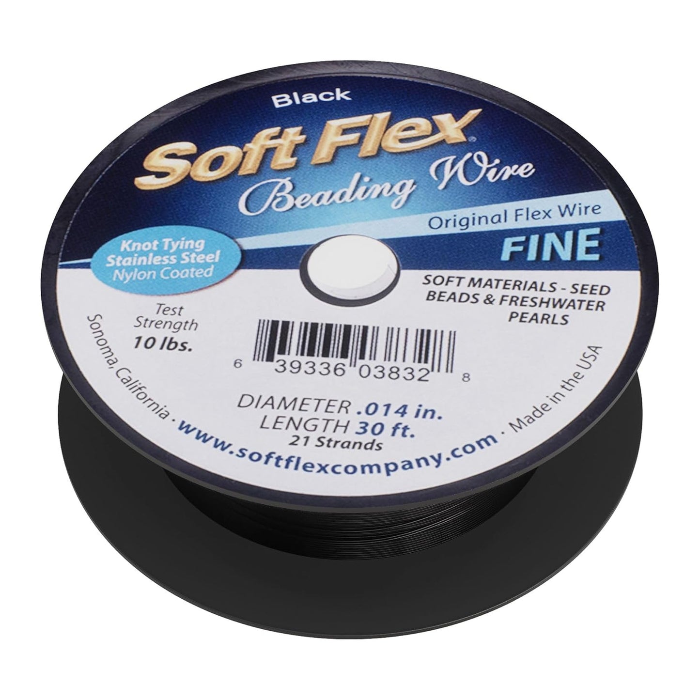 Soft Flex 21 Strand Beading Wire - Fine 0.14 Diameter - 30 Feet Design Wire