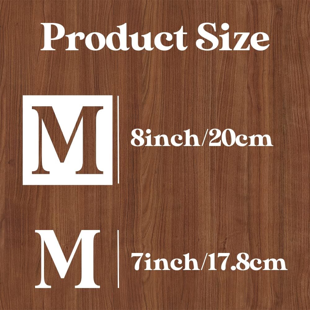 8 Inch Large Letter Stencils - Alphabet Stencils for Painting on Wood, DIY Crafts & Wall Signs