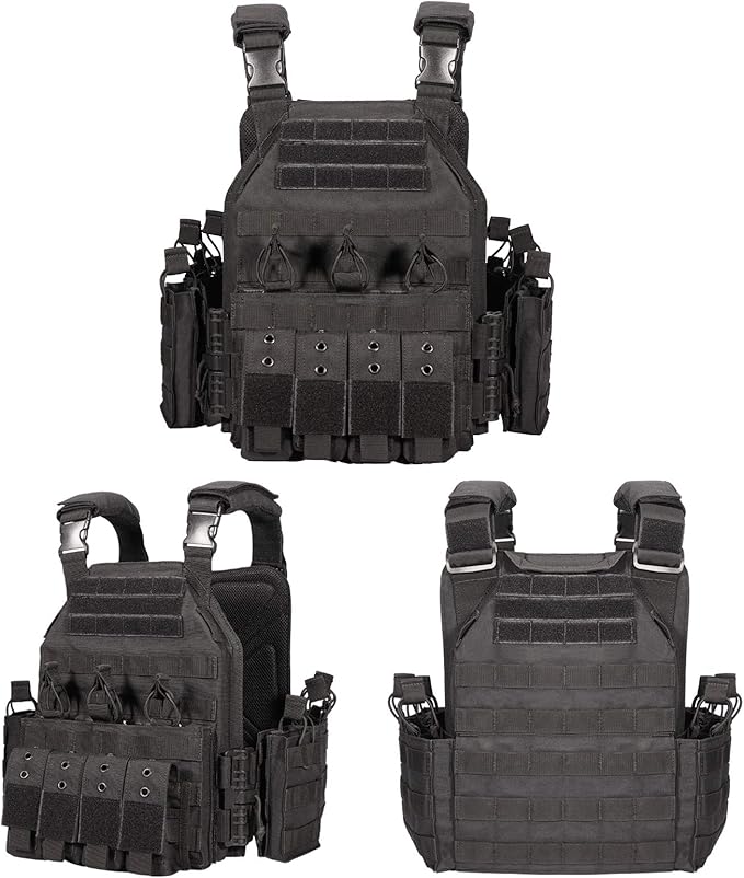 YAKEDA Quick Release Tactical Outdoor Vest for Adult