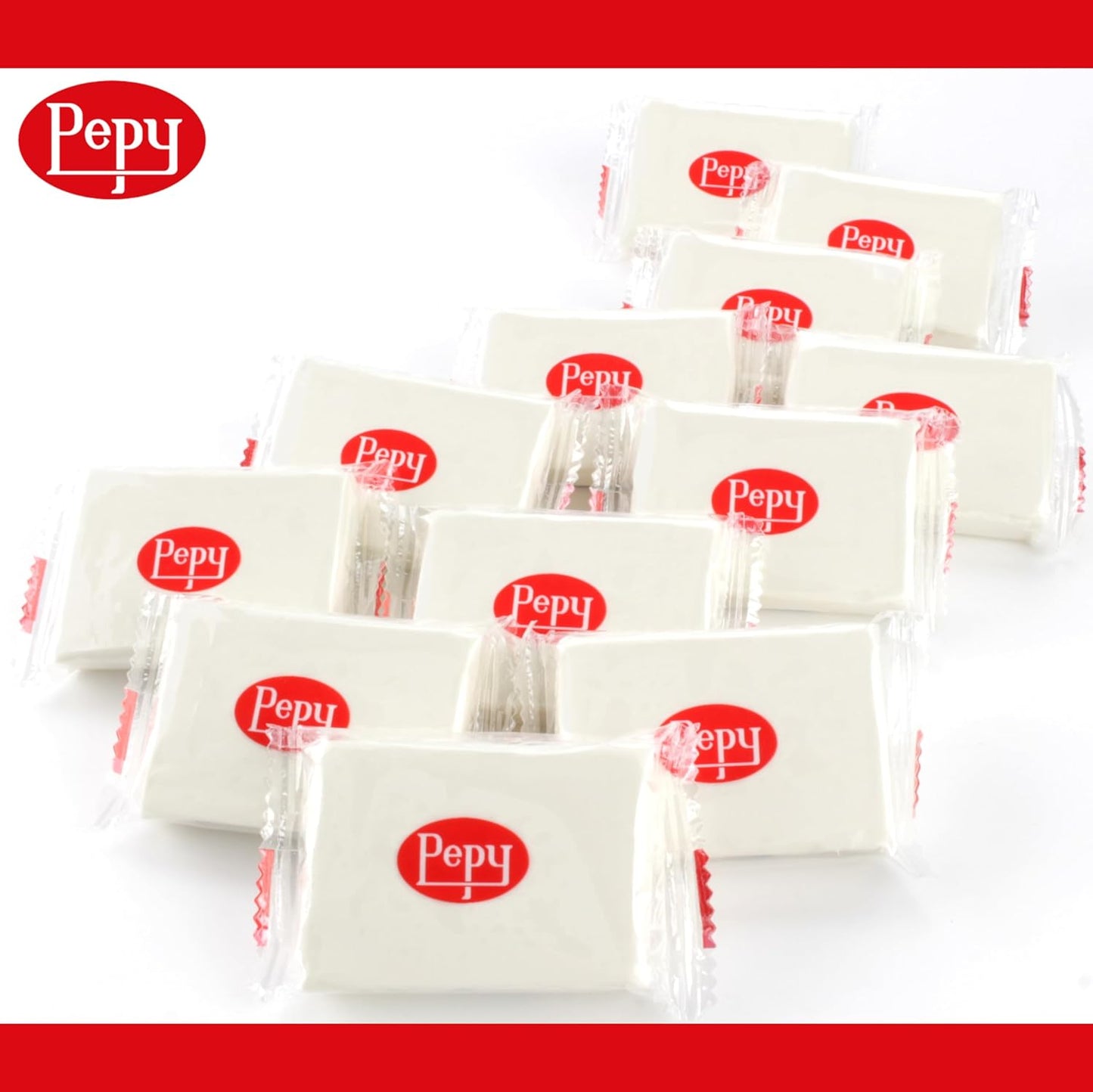 Pepy Plastilina Reusable and Non-Drying Modeling Clay; Set of 24 Bars, 1.4 Ounce Each, Perfect for Arts and Crafts Projects, White