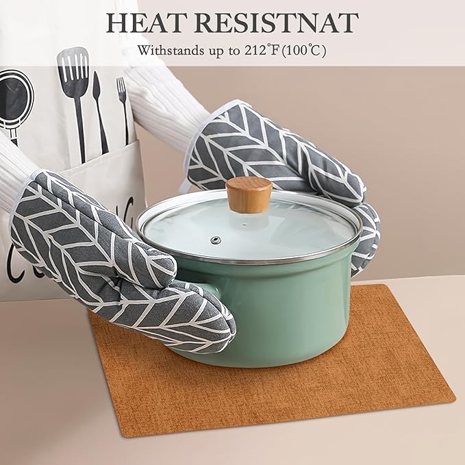 Faux Leather Heat Resistant Fall Placemats Set of 6 – Waterproof Oilproof Wipeable Dining PU Vinyl Place Mat Easy Clean Table Mats for Kitchen/Dining/Party/Holiday, Orange