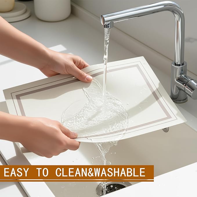 Placemats Set of 6,Faux Leather Placemats,Waterproof - Wipe Clean - Heat Resistant Anti-Slip placemats,Suitable for Indoor - Outdoor - Parties 16.14’’×12.2’’
