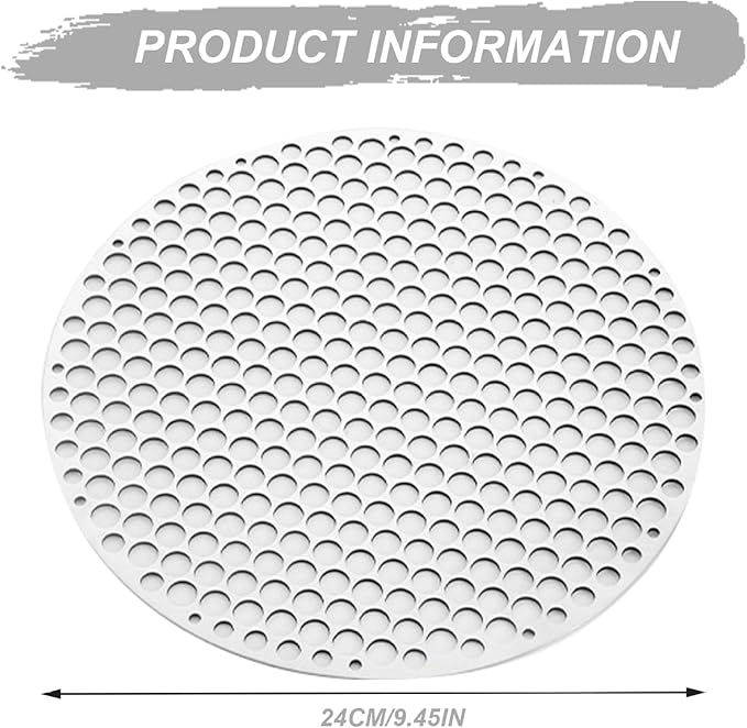 Round Grill Grate, 9.5 Inch Stainless Steel Grill Grate, Heat-Resistant Heavy Duty Cooking Rack for Garden Camping Picnic Hiking Outdoor