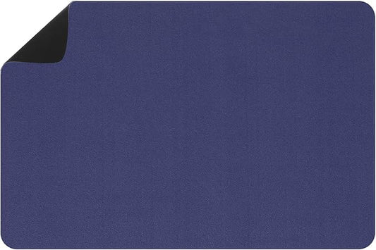 uxcell Silicone Mats for Kitchen Counter, 23.6" x 15.7" Non-Slip Countertop Protector Mat Heat Resistant Coffee Mat Waterproof Table Placemat, Dark Blue