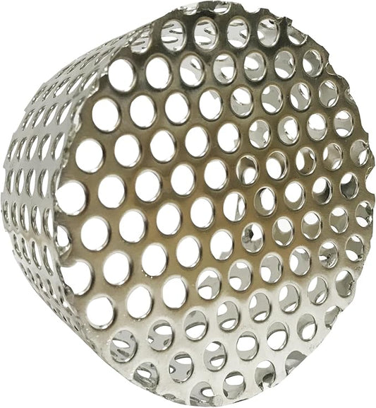 PVC Termination Mesh Vent Cover, Furnace&Roof Vent Cap, OD 2.4in to 2.98in Multihole Vent Mesh for 2.5in to 2.98in ID Pipe, Stainless Steel Conical Vent Mesh, Used for Keep Birds and Leaves Debris Out