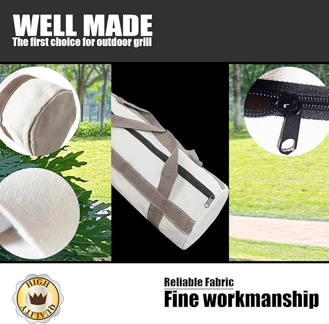 Grill Tool Storage Bag, Grill Accessories Storage, Grill Utensil Storage for Outdoor Camping Barbecue. Can Hold BBQ Tools up to 18", ‌‌Gifts for Men and Dad.