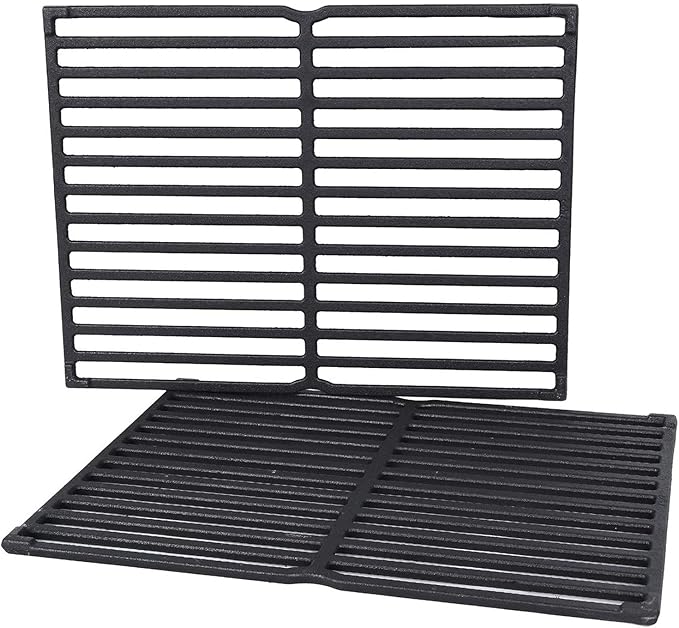 GGC 7522 7521 15" Grill Grates Replacement for Weber Genesis Silver A, Cast Iron Grate Grid for Weber Spirit E/S 200 E/S210, Spirit 500