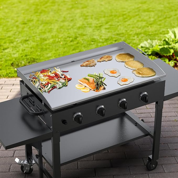 Stanbroil 36 Inch Flat Top Griddle, Stainless Steel Griddle Replacement Top for Blackstone 36" 4 Burner Gas Grill Cooking Station, Griddle Top Replacement with Rear Grease System