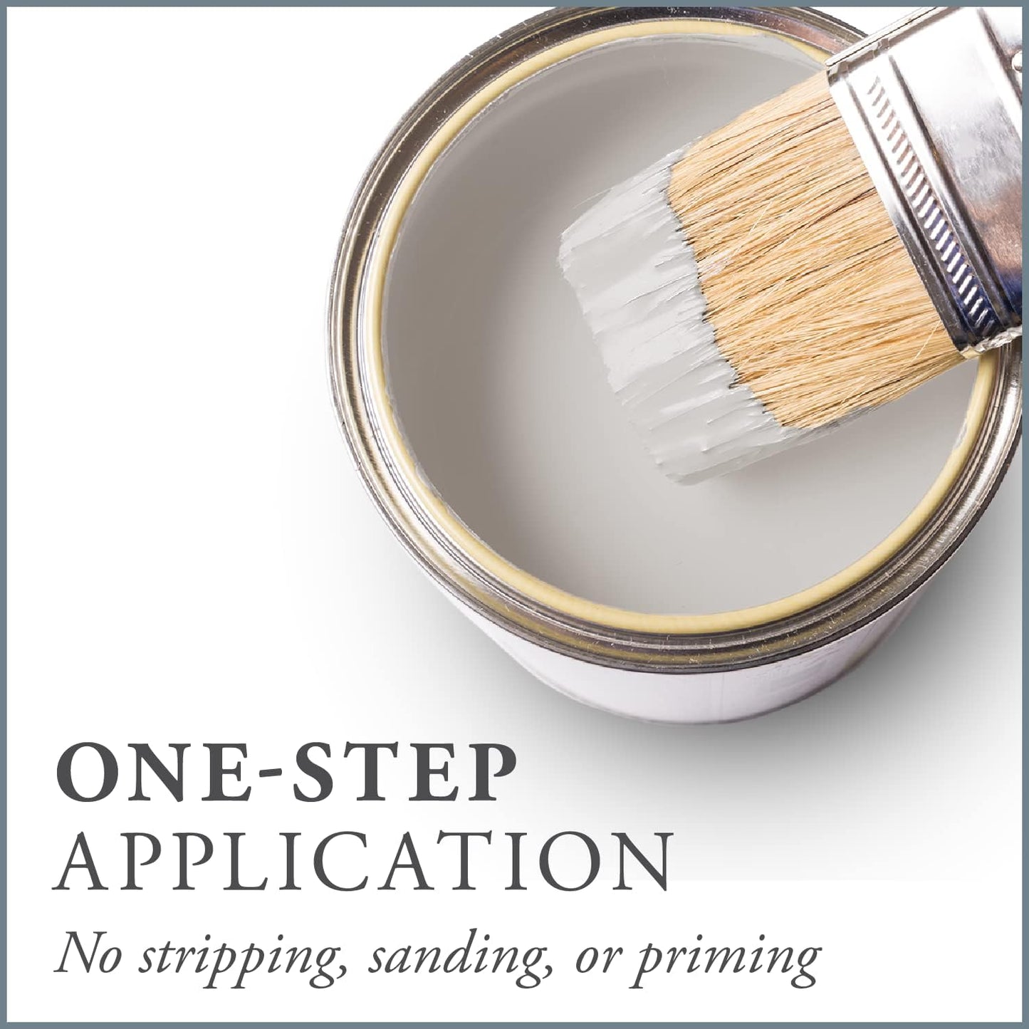 AMY HOWARD AT HOME Chalk-Based One Step Paint for Furniture, Cabinetry, Decor, Finish, and More | No Stripping, Sanding, or Priming | Ultra-Light Base | 32 Ounce | Parisian Gray