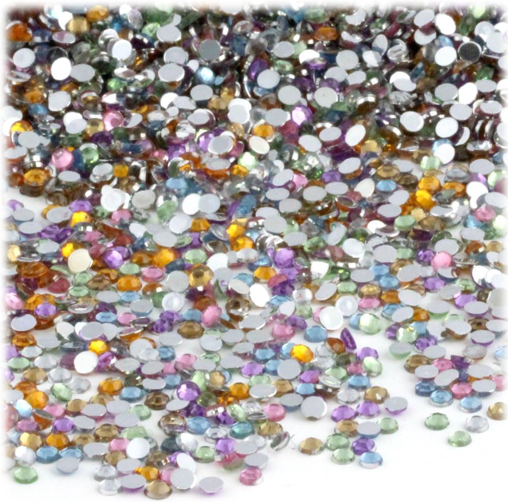 The Crafts Outlet 1,440pc Rhinestones Round 3mm (10ss) Flatback Golden Yellow