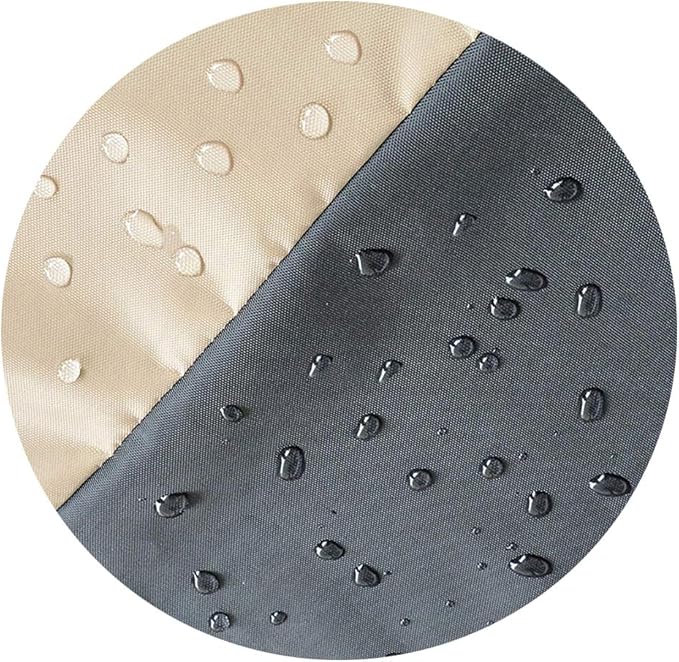 60 Inch Heavy Duty Waterproof Round Fire Pit/Table Cover, Weather Resistant Material Patio Cover, 60" D X 24" H