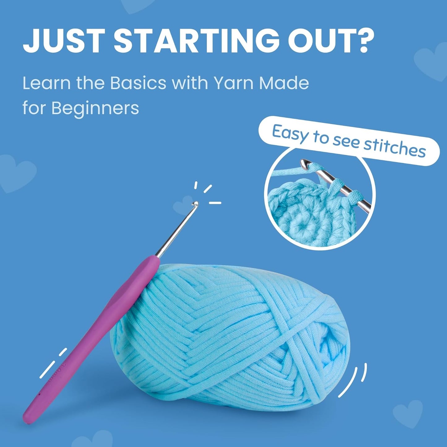 Cookie Box Crochet Kit for Beginners – Gift Set to Make Oyster Pear Amigurumi Plushie – Easy DIY Crochet & Knitting Starter Kit with Video and PDF Tutorials