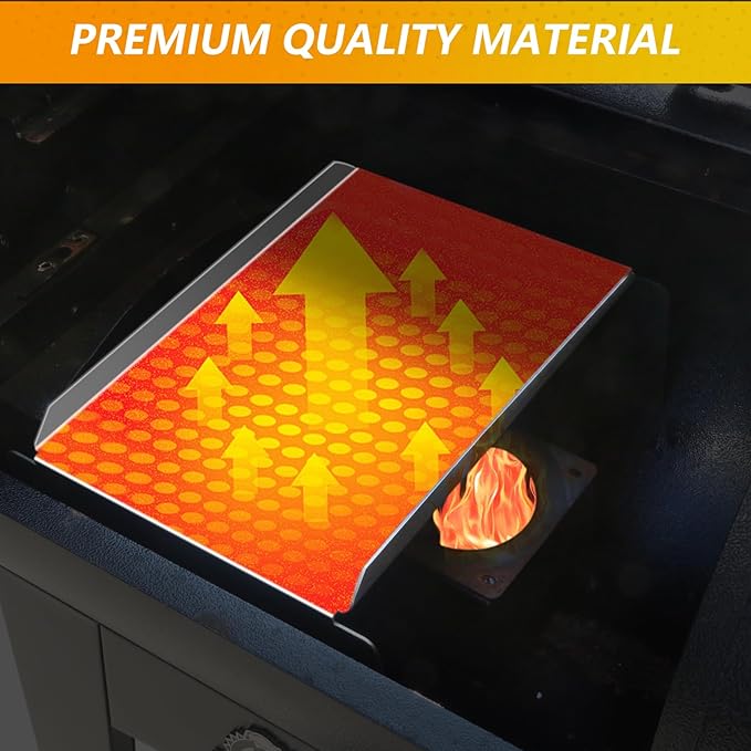 BCA012 Stainless Steel Grill Heat Baffle Diffuser Replacement Part for Traeger Pro 22 34 Series and Newer Tex,Century 22,Tex Elite,Z Grill,Camp Chef Series etc Pellet Smoker Grill Accessories