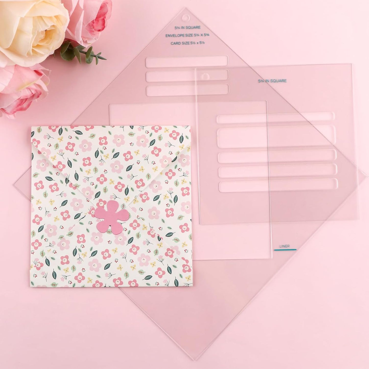 17pcs/Set Envelope Maker Guide Set Envelope Tear Templates All-in-One Envelope Making Tools for Card Making Envelope Makers Crafting Supplies