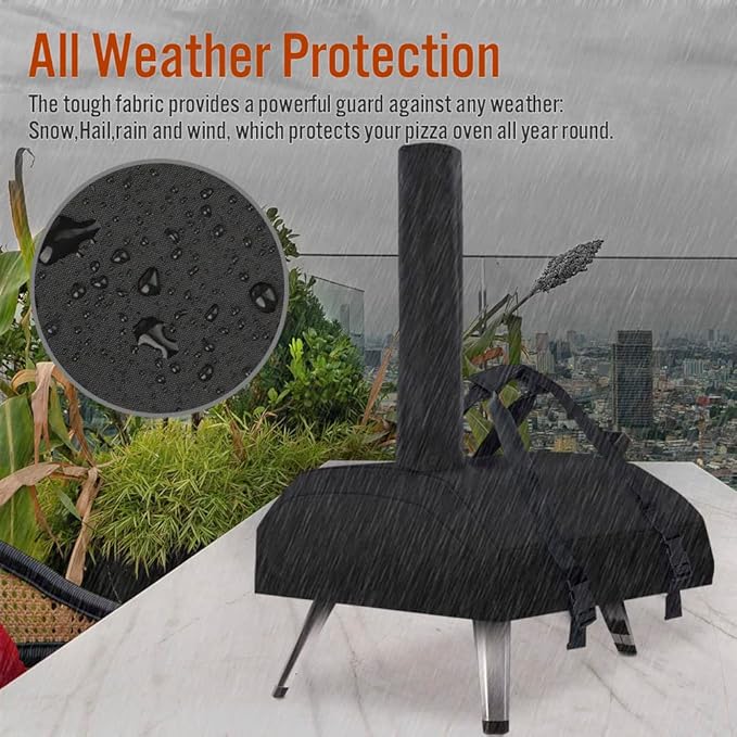 Carry Cover for Ooni Karu 12 inch Pizza Oven, iCOVER Heavy Duty Portable Outdoor Pizzas Maker Covers 12 Multi-Fuel Waterproof Backyard Ovens Accessories