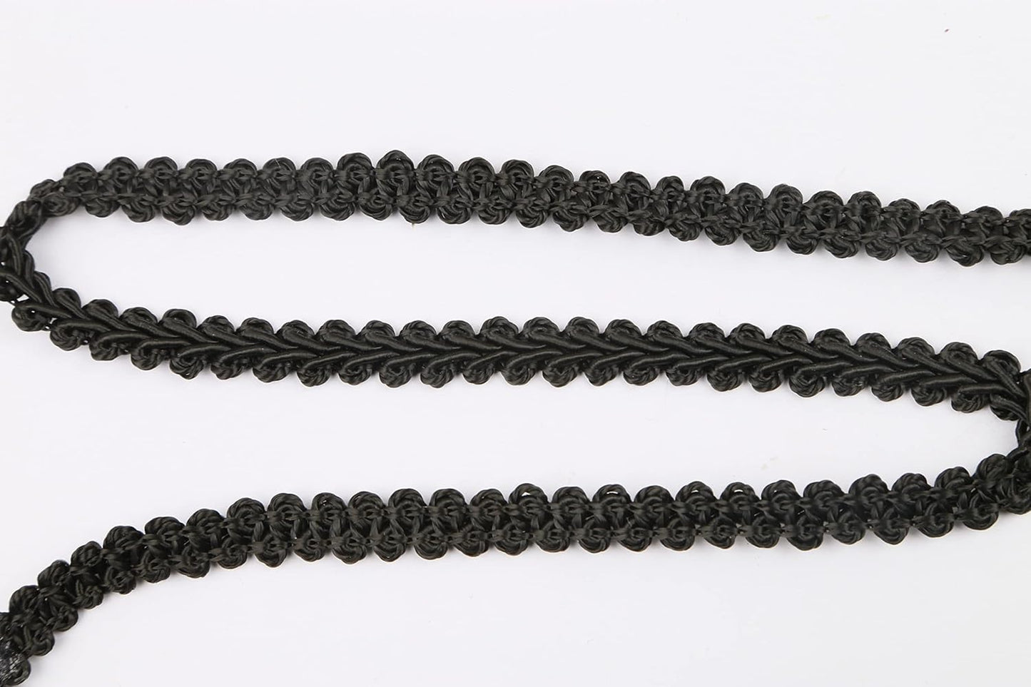 BEL AVENIR Braid Trim 1/2 inch 13.6 Yards French Gimp Basic Sewing Polyester DIY Crafts Costume Home Decorative (Black)