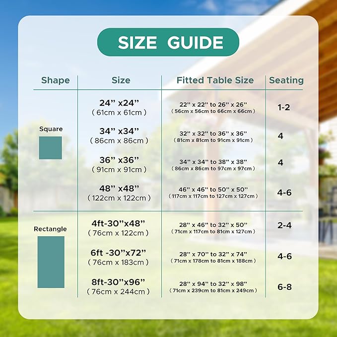 LUSHVIDA 6 Packs Vinyl Tablecloths with Flannel Backing for 6ft Rectangle Folding Table Cloths - Waterproof Plastic Picnic Table Covers with Elastic Corners, 30x72 inch, Natural Color