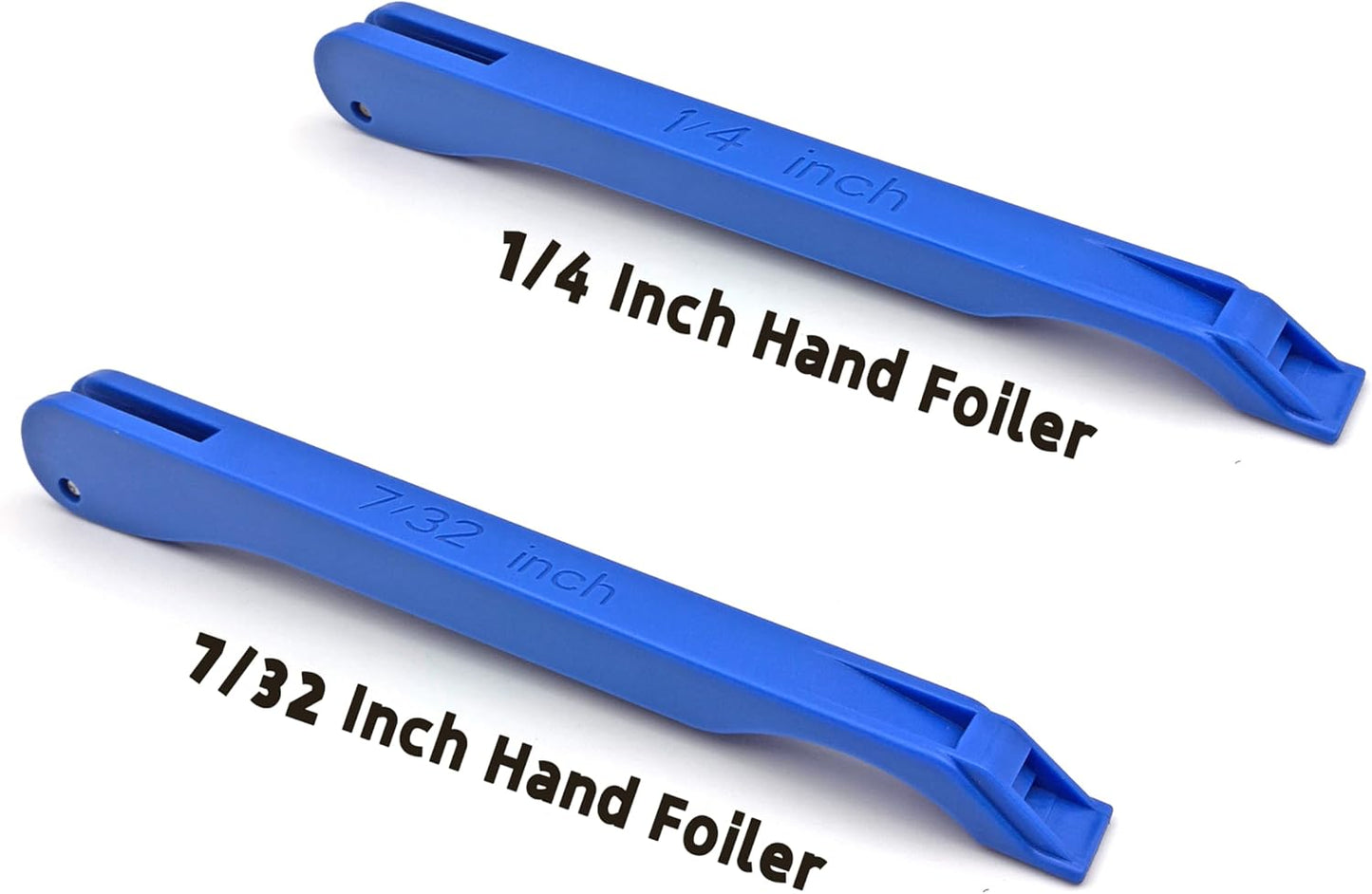 Copper Foil Hand Foiler for Stained Glass, 7/32" and 1/4" Hand Foiler Tool Kits, Blue