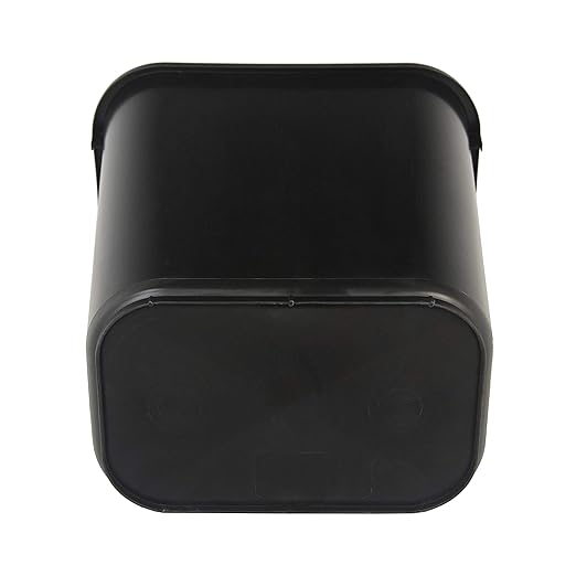 Amazon Basics Trash Can, Rectangular Commercial Office Wastebasket, 10 Gallon (Pack Of 1), Black
