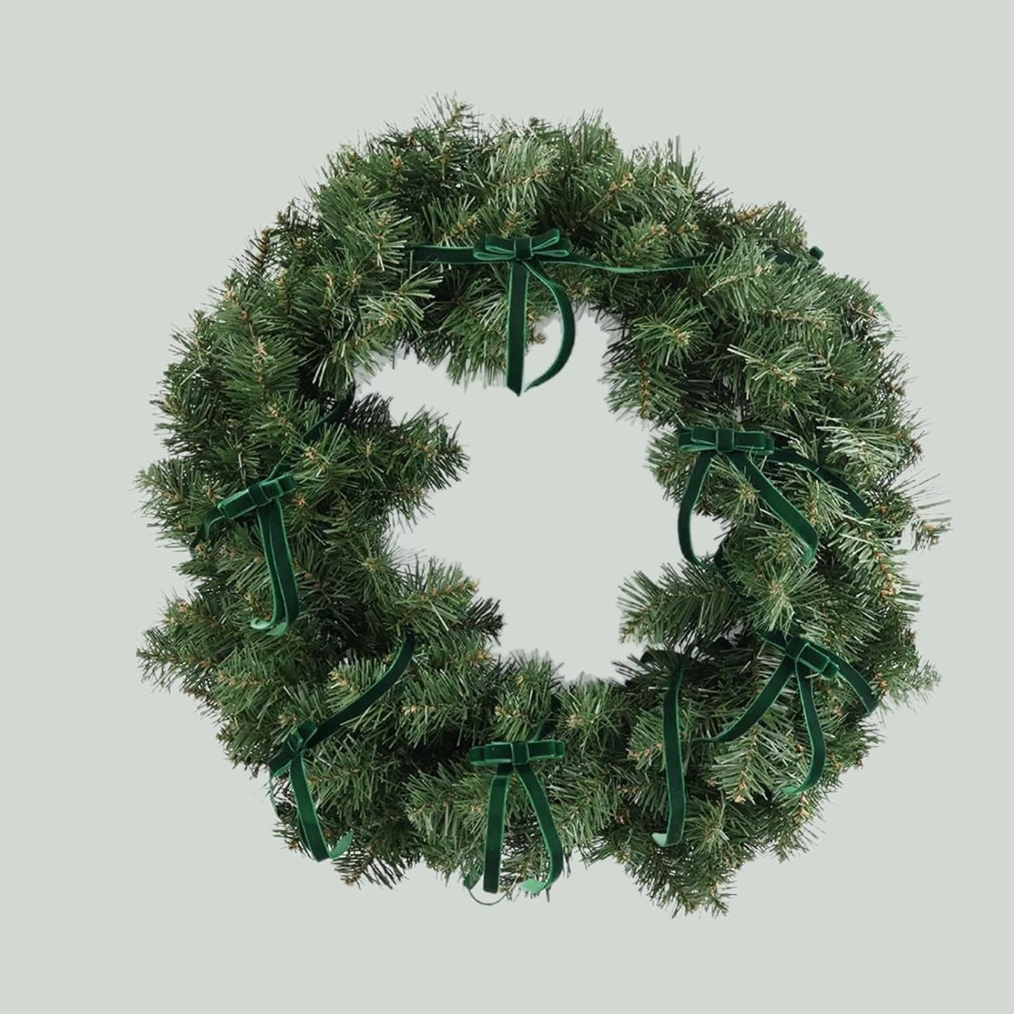 15 Yards Velvet Ribbon 3/8 Inch Single Face Green Velvet Ribbon Spool Prefect for Holiday Wedding, Ribbons for Gift Wrapping, Christmas Tree Ornaments Wreath Hair Bows, Ribbons for Crafts