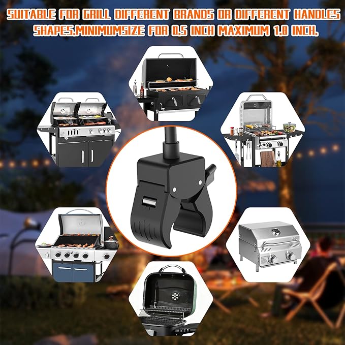 BBQ Grill Light Designed for Blackstone Griddle & Weber Grill - Smoker Grilling Accessories, Perfect Gifts for Men, Rechargeable Ultra-Bright BBQ Grill Lights for Grill (Christmas Gifts)
