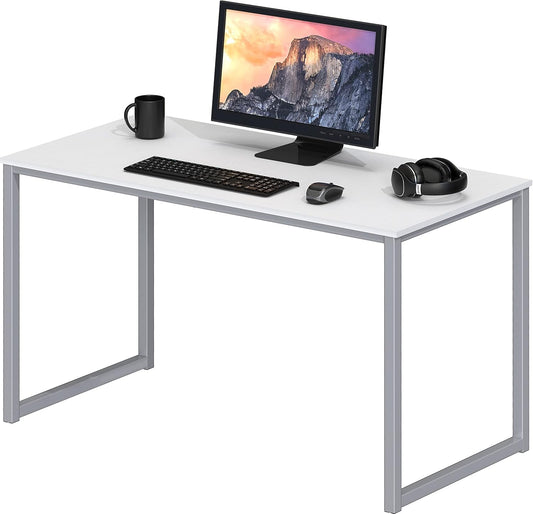 SHW Mission 40-Inch Home Office Computer Desk, White
