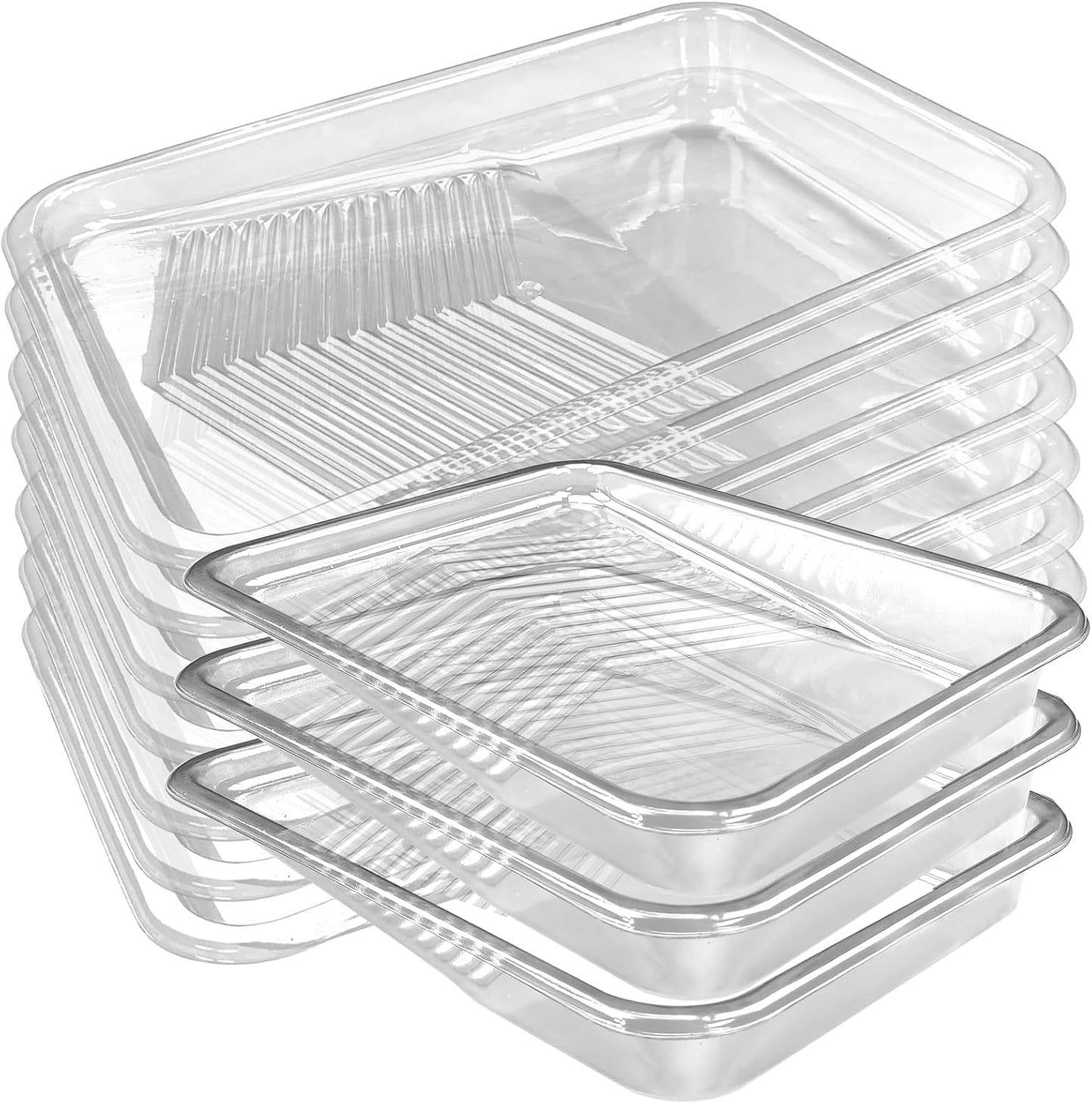 Great Andrew 10 Pcs Paint Tray Liners, 9-Inch, Deep Capacity Disposable Paint Tray Liner, Paint Pan Liners, Roller Trays for Painting Walls, DIY Projects, Home Improvement