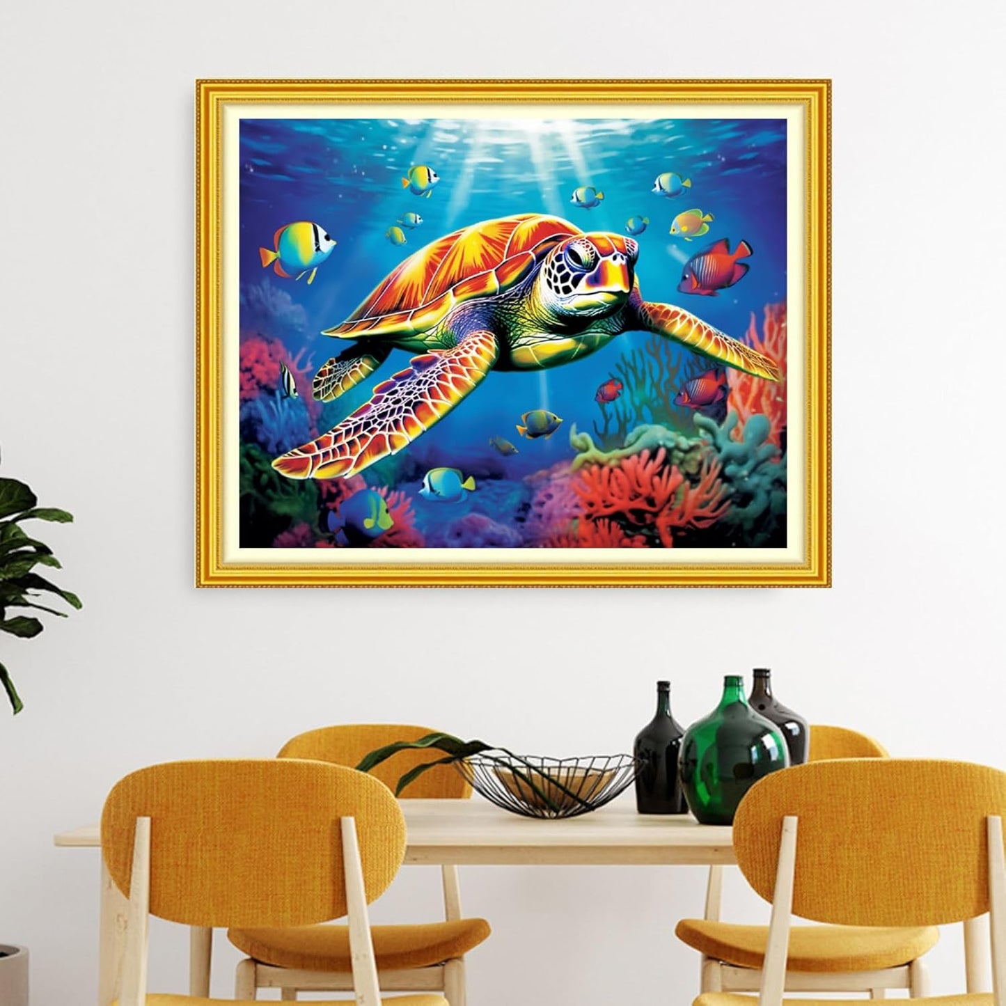 Artvxeay Stamped Cross Stitch Kits Beginners Full Range of Embroidery Starter Kits for Adults Printed Cross Stitching DIY Needlepoint Kit 11CT - (Sea Turtle 16x20 inch)