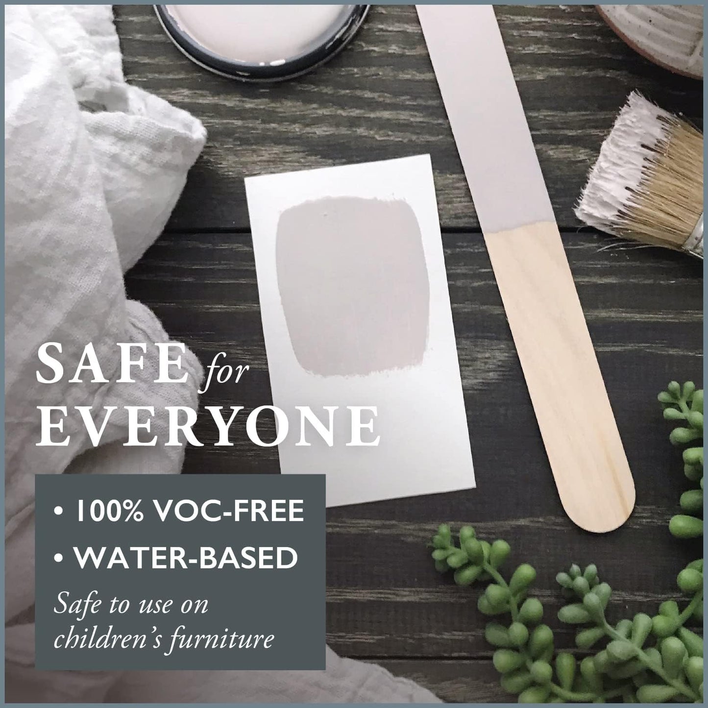 AMY HOWARD AT HOME Chalk-Based One Step Paint for Furniture, Cabinetry, Decor, Finish, and More | No Stripping, Sanding, or Priming | Ultra-Light Base | 32 Ounce | Spa White