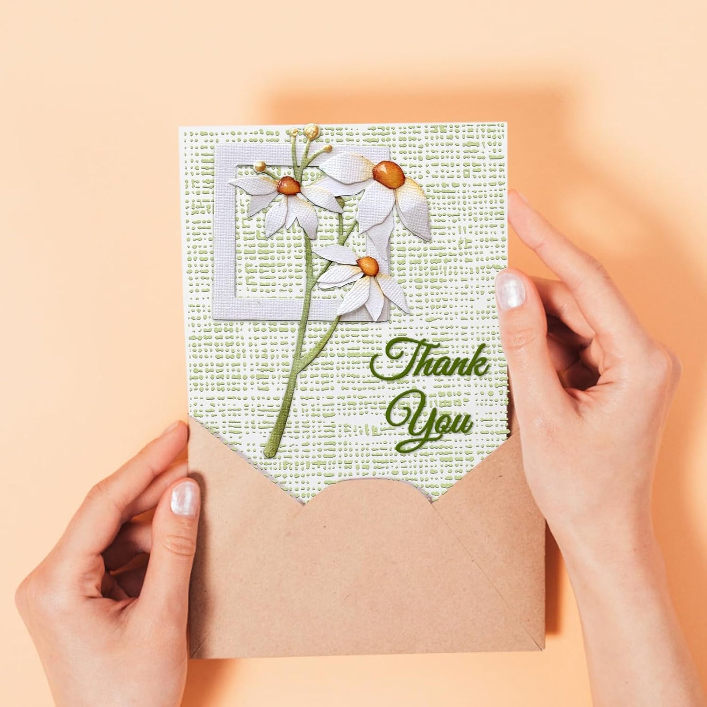 Threetols 3-D Textured Impressions Embossing Folder, Dot Background Embossing Folder for Card Making, Rain Frame DIY Plastic Scrapbooking Photo Album Card Paper DIY Craft Decor Template Mold