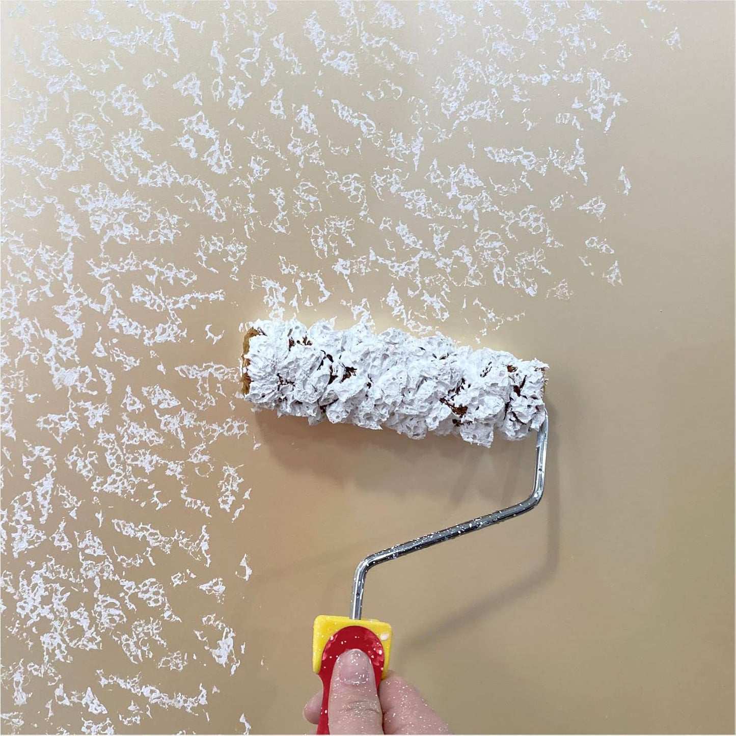 Hanroy Sponge Paint Roller Small 7" for Texture Painting Decorators Brush Tool, Fast and Easy Pattern Art Sponge Roller for Home Wall(RM478K)